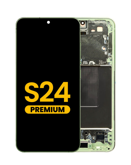 OLED Assembly with Frame for Galaxy S24 (S921) (JADE GREEN) (Premium)