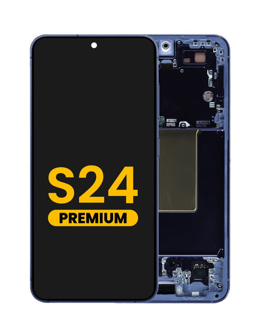 OLED Assembly with Frame for Galaxy S24 (S921) (COBALT VIOLET) (US / International) (Premium)