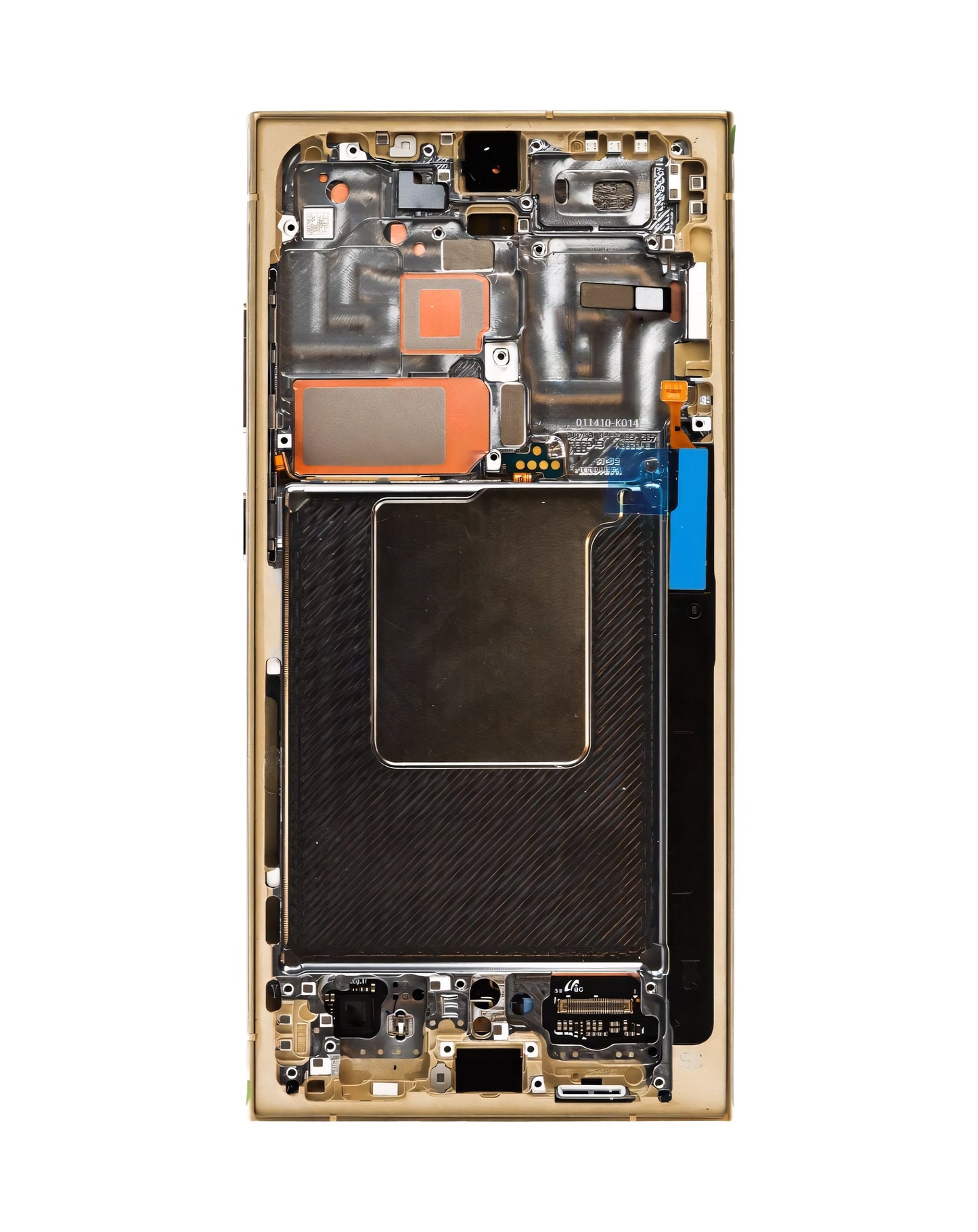 OLED Assembly with Frame for S24 Ultra (S928) (TITANIUM YELLOW) (Premium)