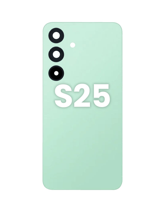Back Cover with Camera Lens and Adhesive for Galaxy S25 (MINT)