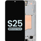 OLED Assembly with Frame for S25 (S931) (SILVER SHADOW) (Service Pack)
