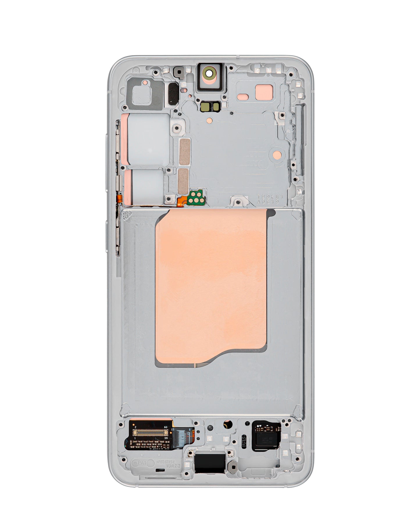 OLED Assembly with Frame for S25 (S931) (SILVER SHADOW) (Service Pack)