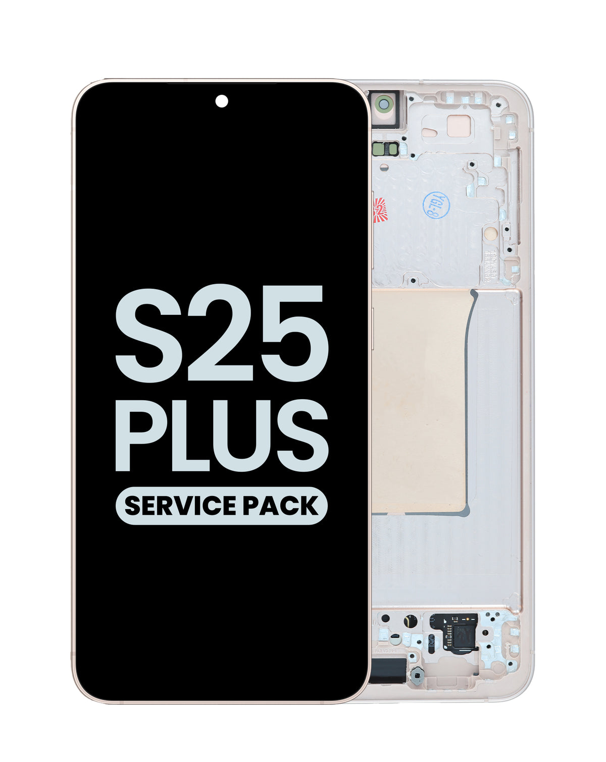 OLED Assembly with Frame for Galaxy S25 Plus (S936) (Pink Gold) (Service Pack)
