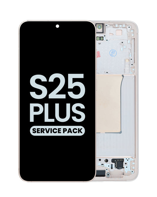 OLED Assembly with Frame for Galaxy S25 Plus (S936) (Pink Gold) (Service Pack)