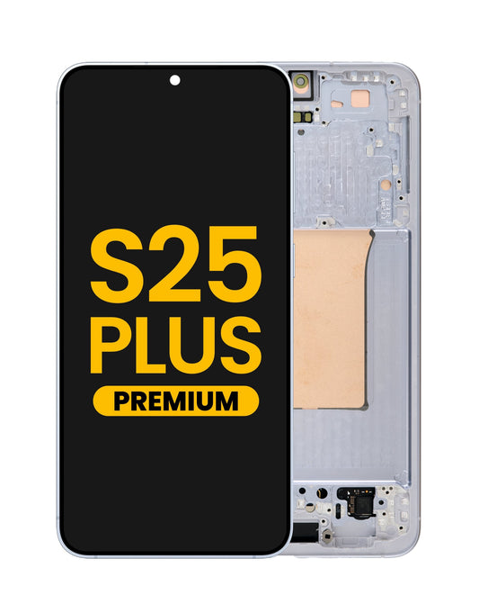 OLED Assembly with Frame for Galaxy S25 Plus (S936) (ICYBLUE) (Premium)