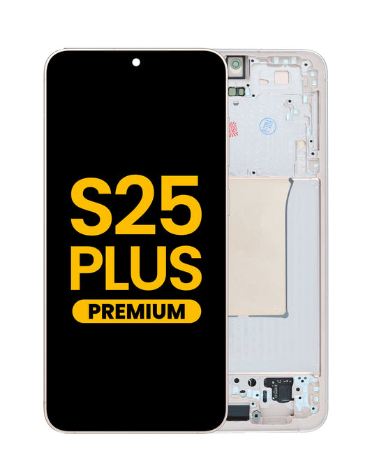 OLED Assembly with Frame for Galaxy S25 Plus (S936) (PINKGOLD) (Premium)