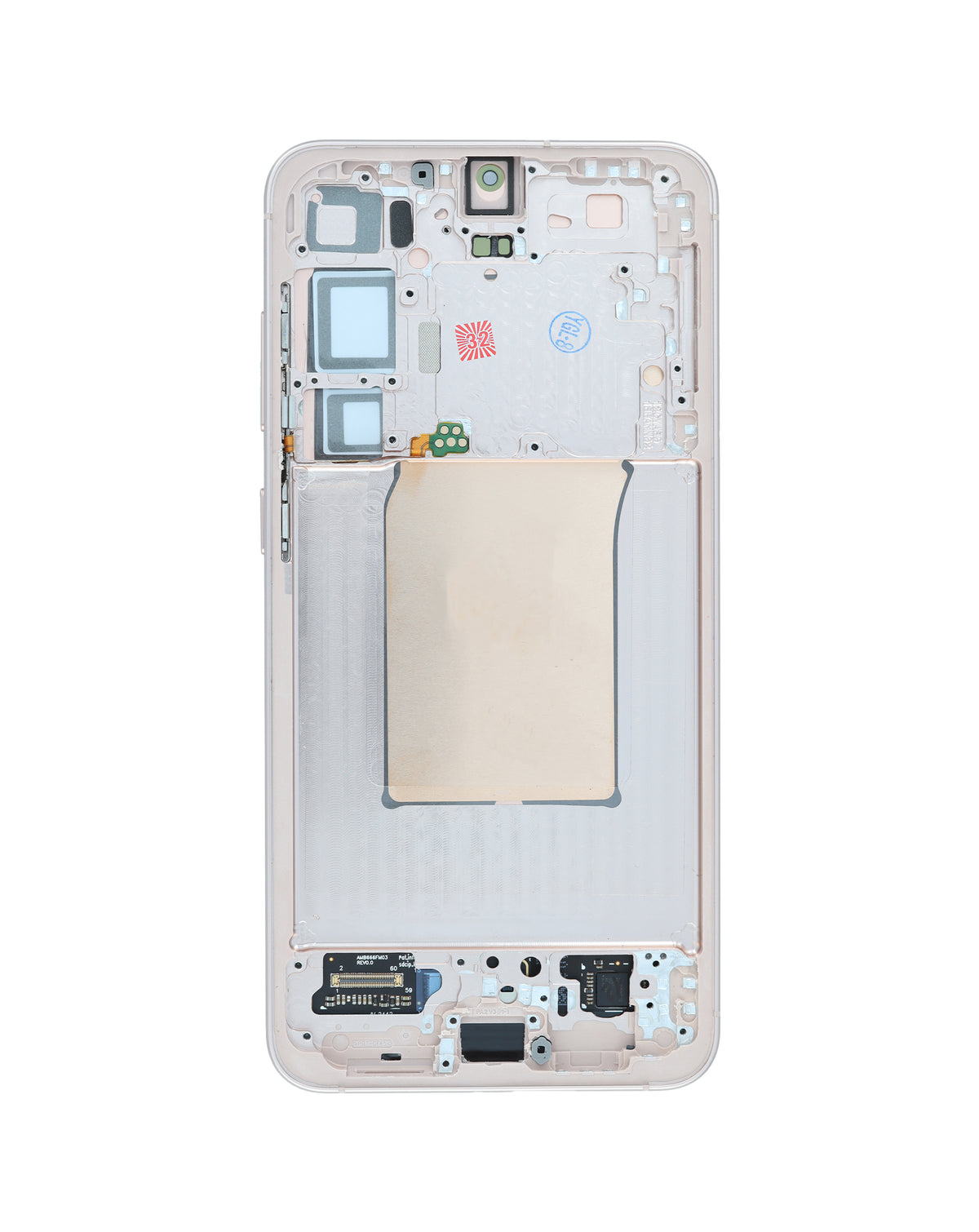 OLED Assembly with Frame for Galaxy S25 Plus (S936) (Pink Gold) (Service Pack)