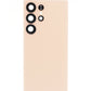 Back Cover with Camera Lens and Adhesive for Galaxy S25 Ultra (NO LOGO) (TITANIUM PINKGOLD)