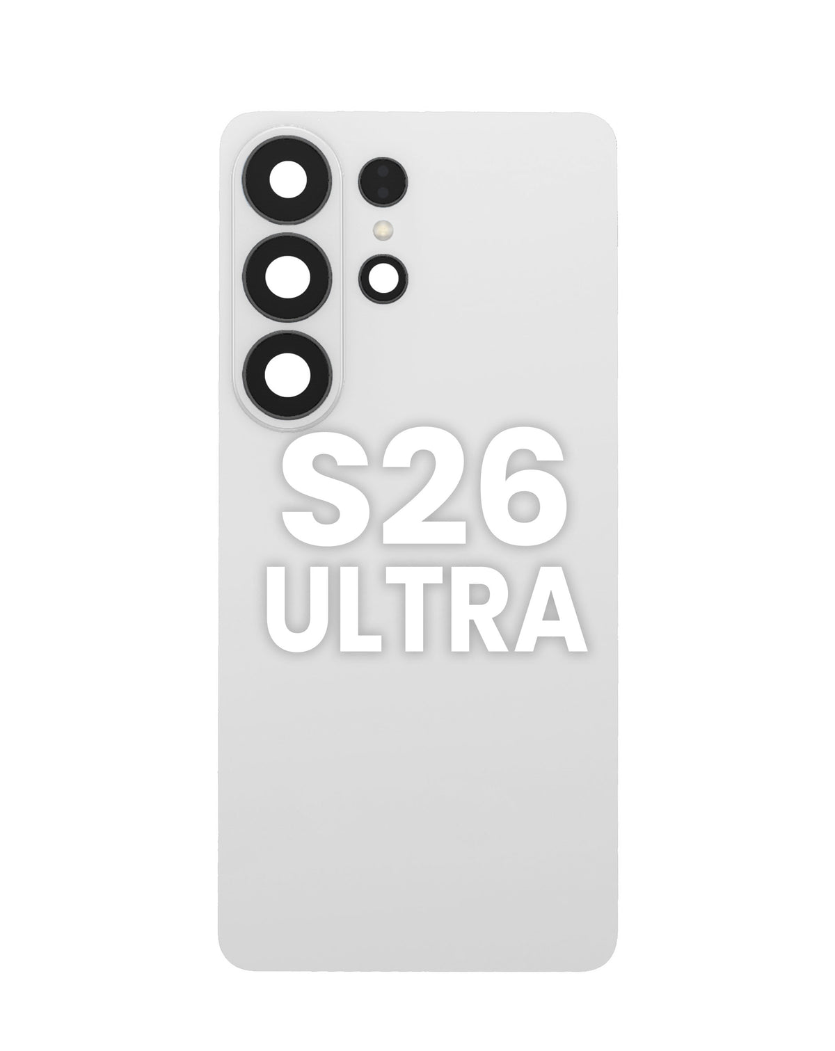 Back Glass with Adhesive and Back Camera Lens for Galaxy S26 Ultra (WHITE)