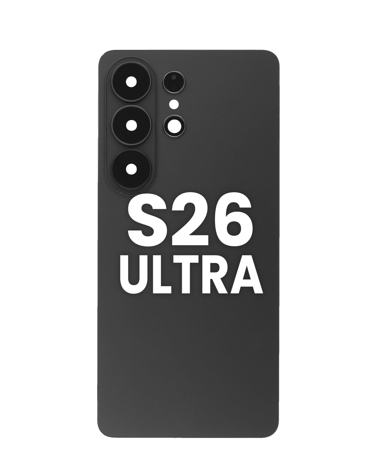 Back Cover with Camera Lens and Adhesive for Galaxy S26 Ultra (BLACK)
