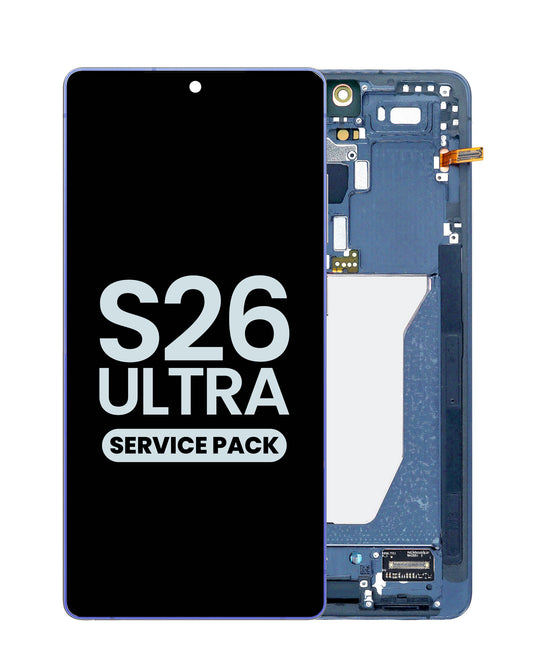 OLED Assembly with Frame for Galaxy S26 Ultra (S948) (SKY BLUE) (Service Pack)