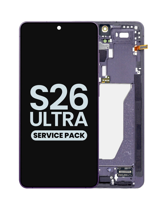 OLED Assembly with Frame for Galaxy S26 Ultra (S948) (COBALT VIOLET) (Service Pack)