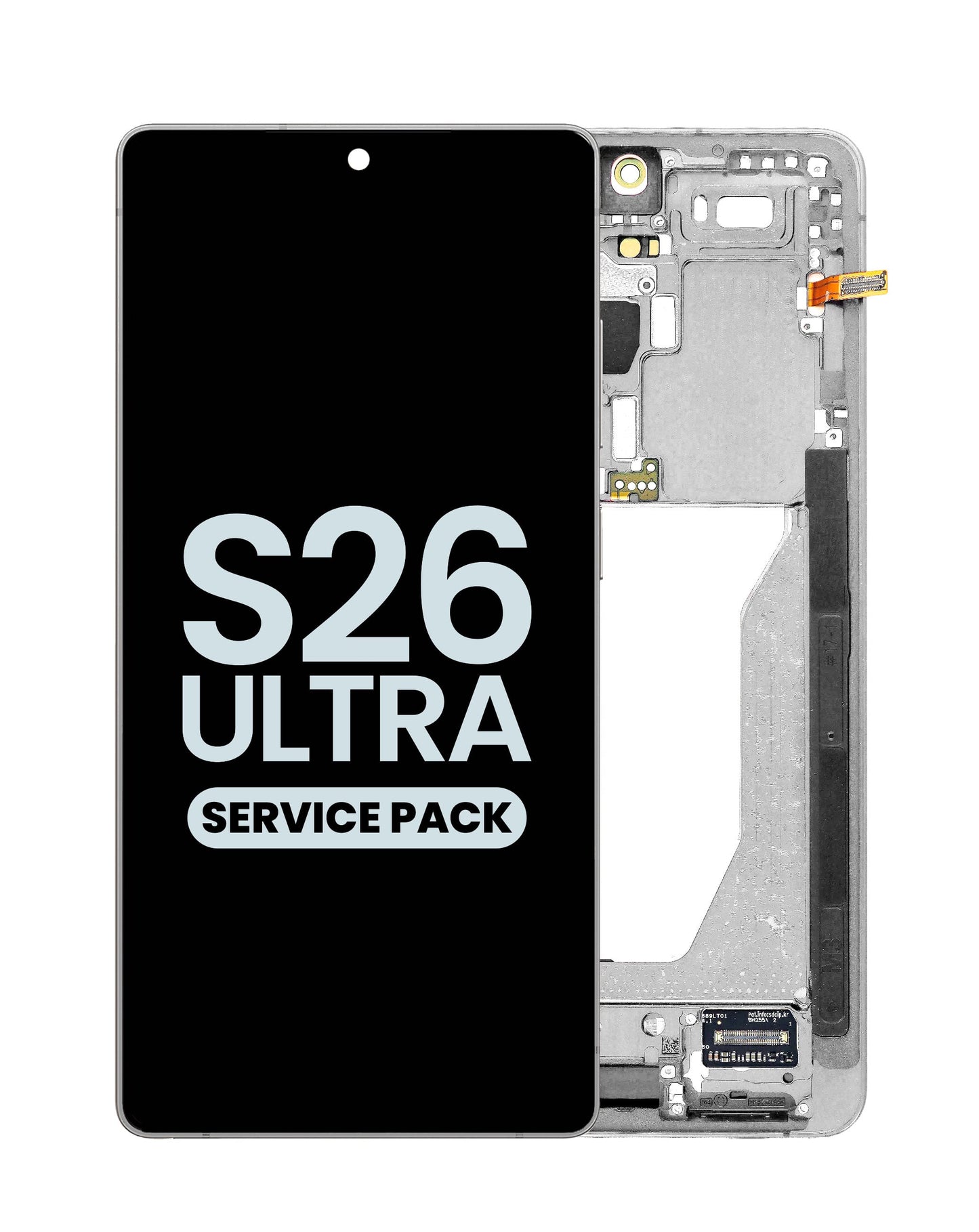 OLED Assembly with Frame for Galaxy S26 Ultra (S948) (WHITE) (Service Pack)