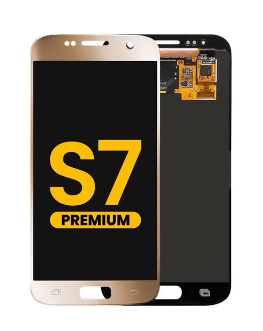 OLED Assembly without Frame for Galaxy S7 (G930) (GOLD PLATINUM) (Premium)