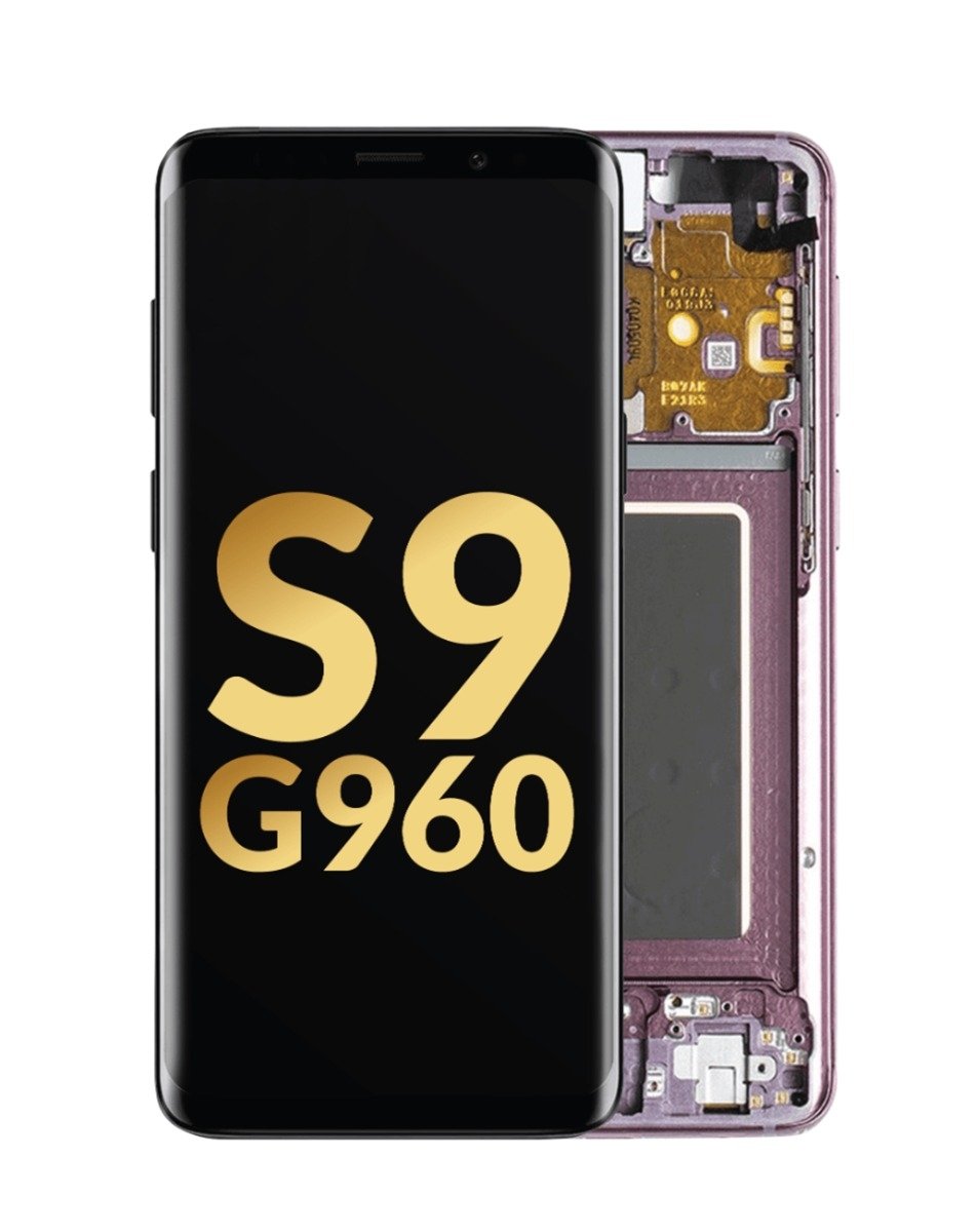 SGS S9 Screen Assembly (With The Frame) (Service Pack) (Lilac Purple)