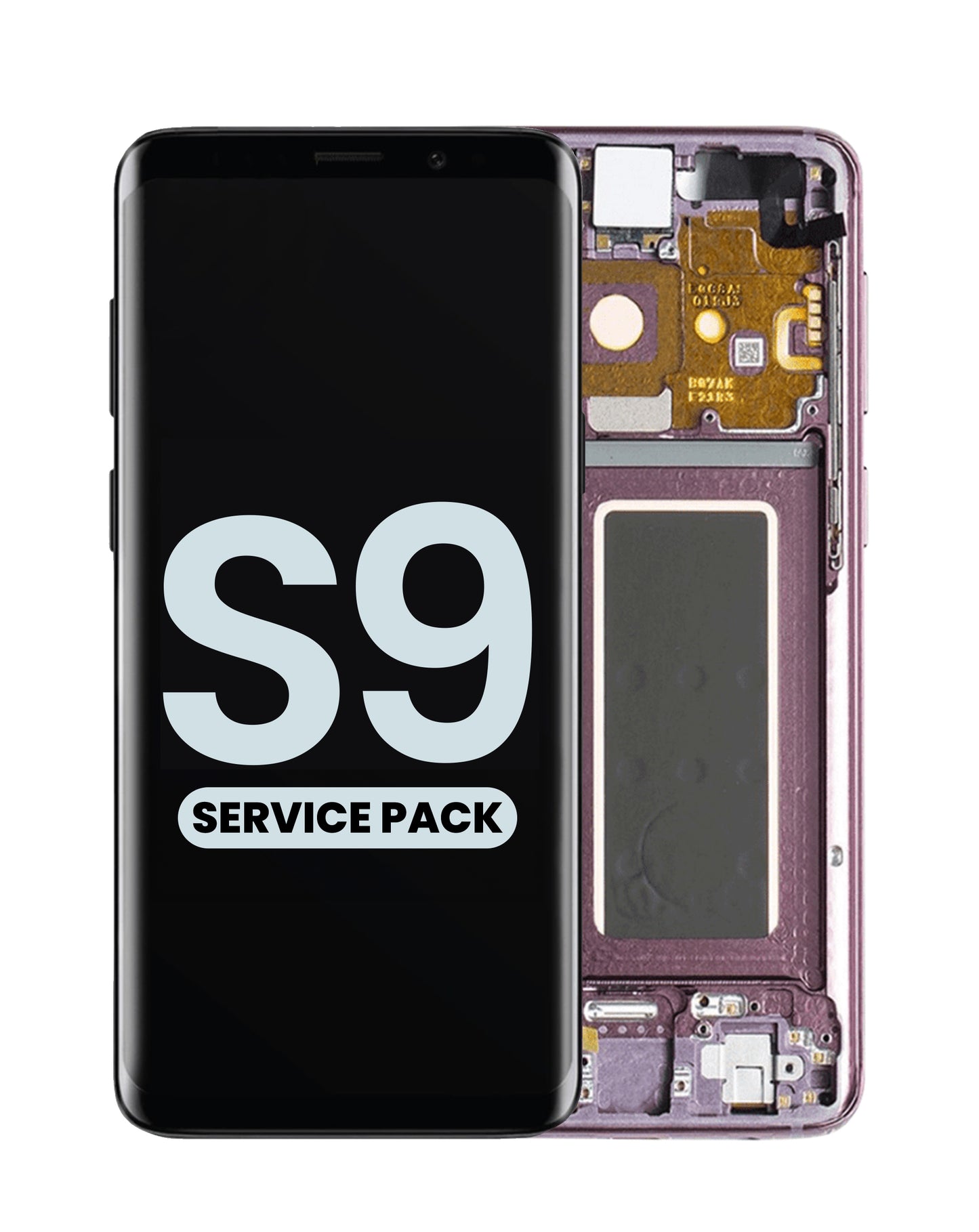 OLED Assembly with Frame for Galaxy S9 G960 (LILAC PURPLE) (Service Pack)