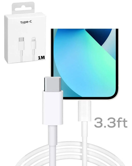 USB Type C to Lightning Charging Data Cable (3ft)