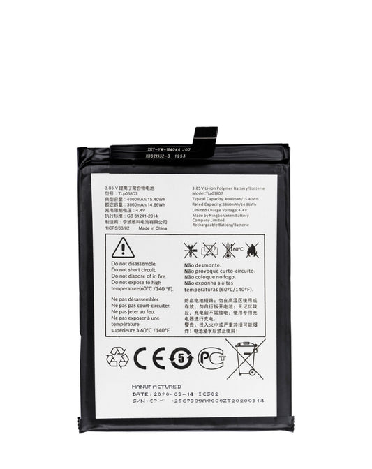 Replacement Battery for TCL 10SE / 10L (TLP038D1) (Only Ground Shipping)