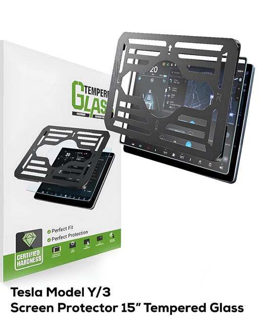 Screen Protector 15" Tempered Glass for TESLA Model 3 (2017-2023) Model Y (2020~2024)