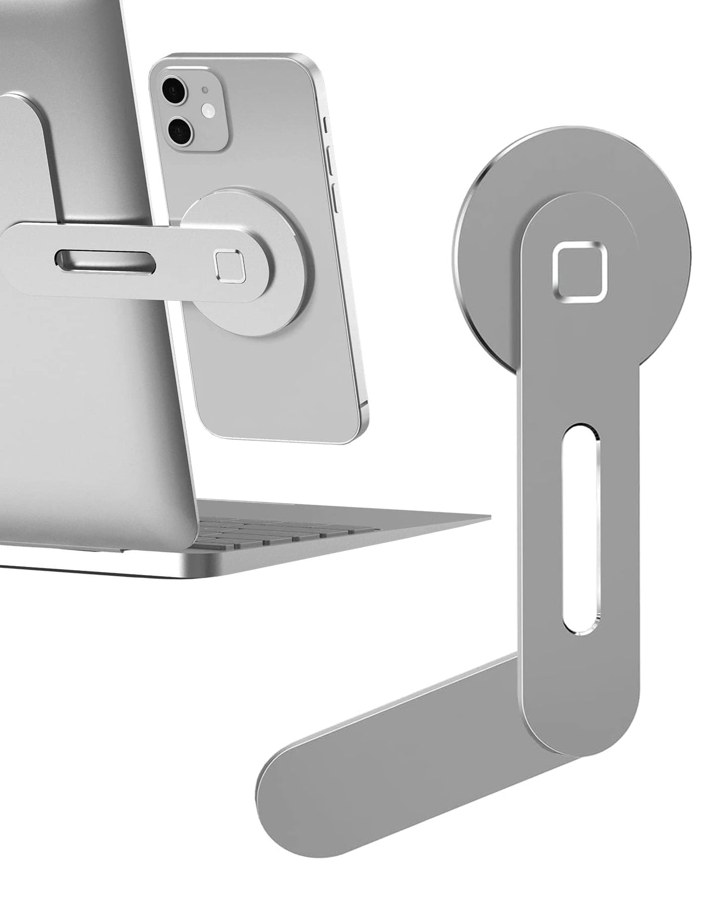 Aluminum Alloy Magnetic Phone Holder (SILVER) (Only Ground Shipping)