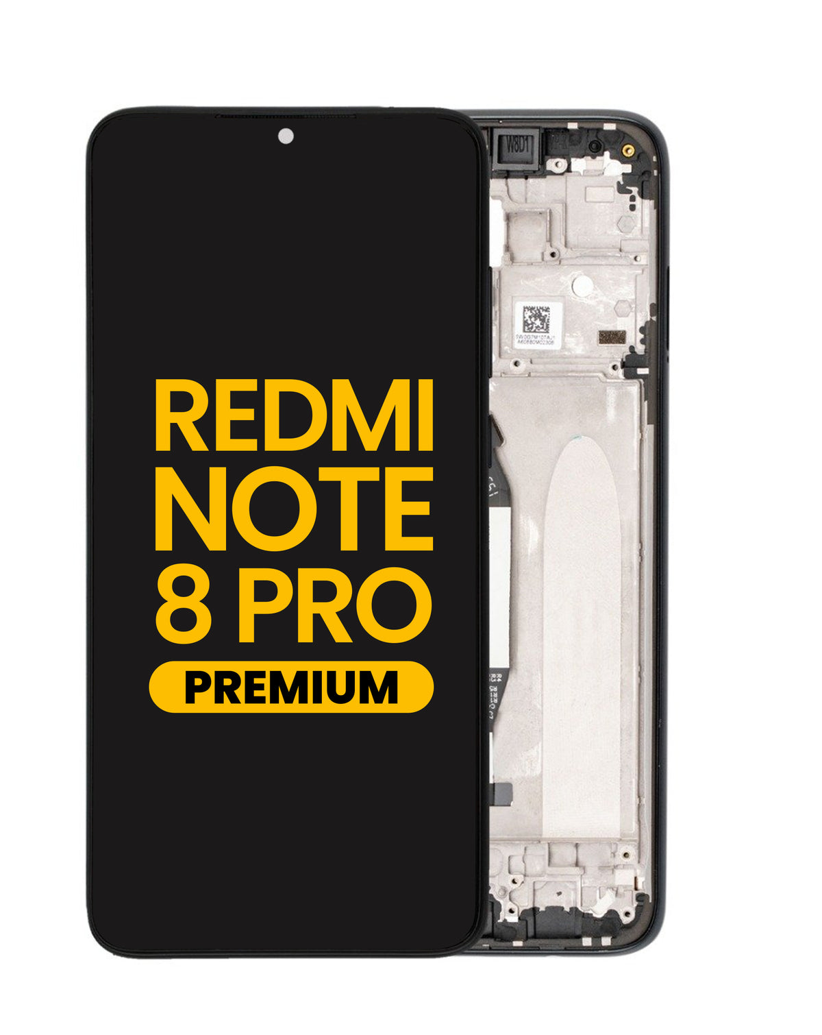 LCD Assembly with Frame for Xiaomi Redmi Note 8 Pro (Premium) (BLACK)