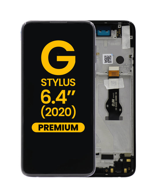 Motorola G Stylus 6.4 2020 (XT2043) Screen Assembly (With The Frame) (Refurbished) (Black)