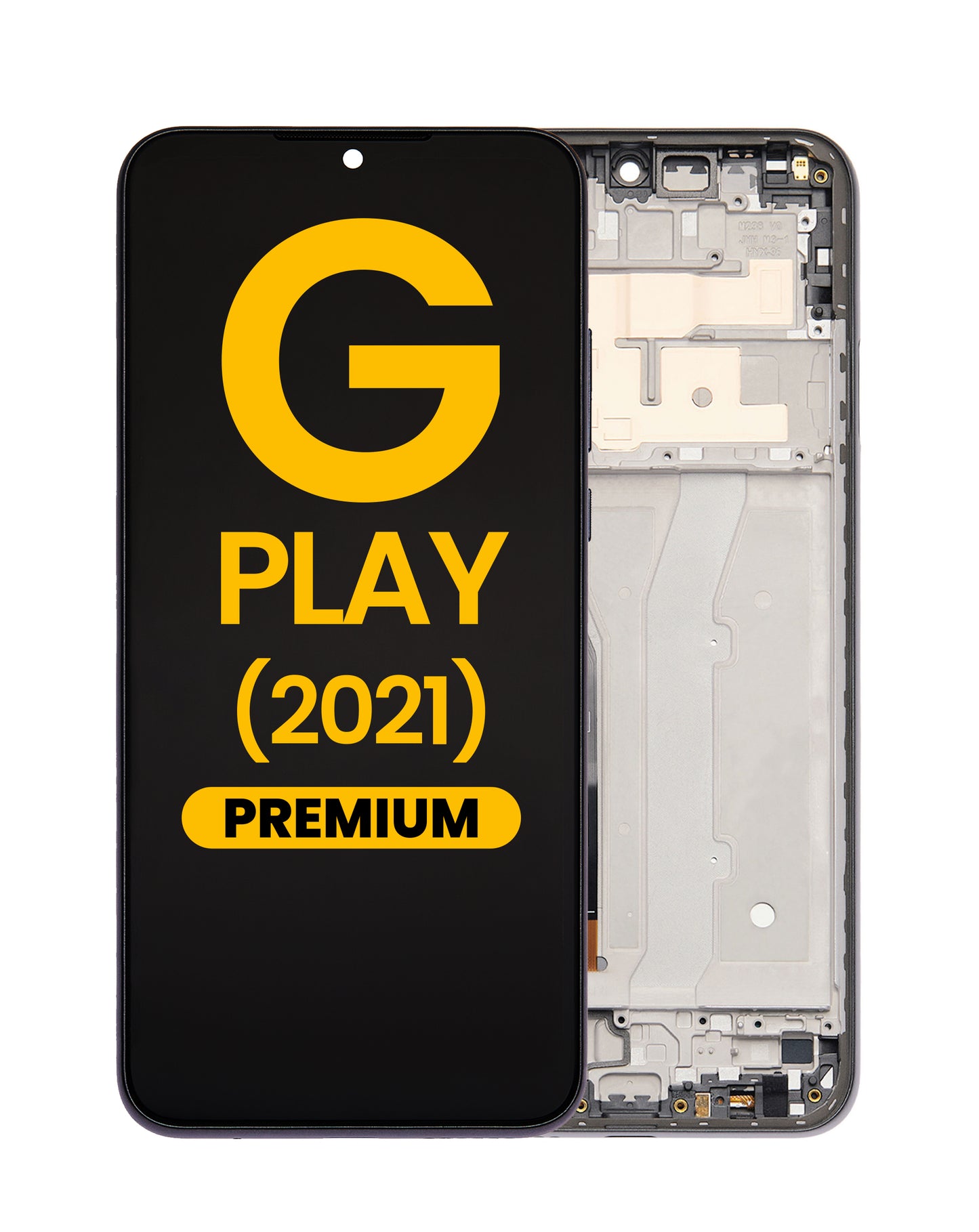 LCD Assembly with Frame for Motorola Moto G Play (XT2093 / 2021) (GRAY) (Premium)