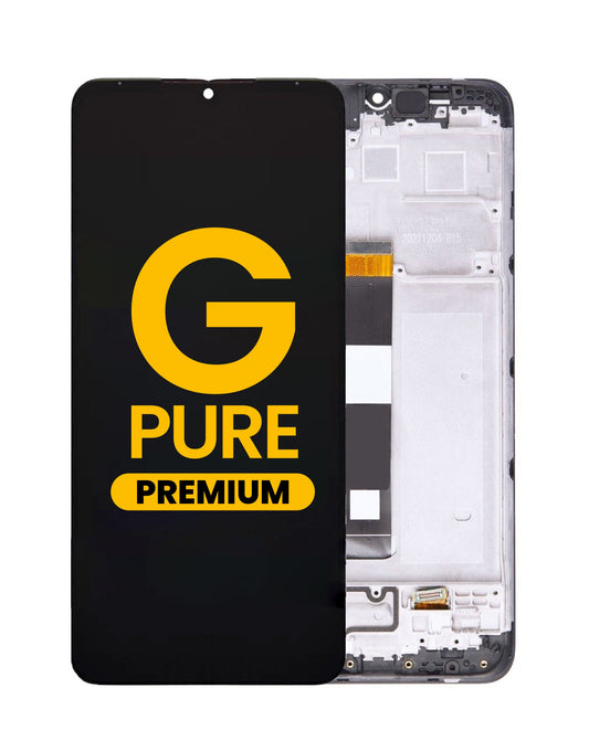 Motorola G Pure (XT2163) Screen Assembly (With The Frame) (Refurbished) (Black)