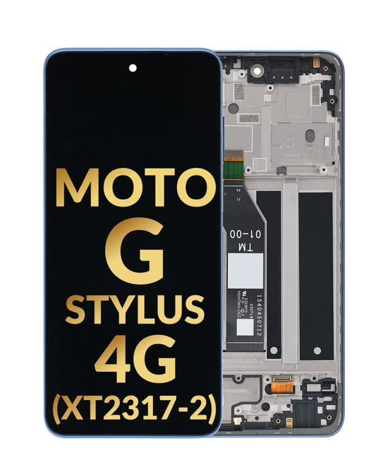 Motorola G Stylus 4G 2023 (XT2317) Screen Assembly (With The Frame) (Refurbished) (Blue)