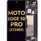 OLED Assembly with Frame for Motorola Motorola Edge 50 Pro (XT2403 / 2024) (BLACK BEAUTY) (Premium)
