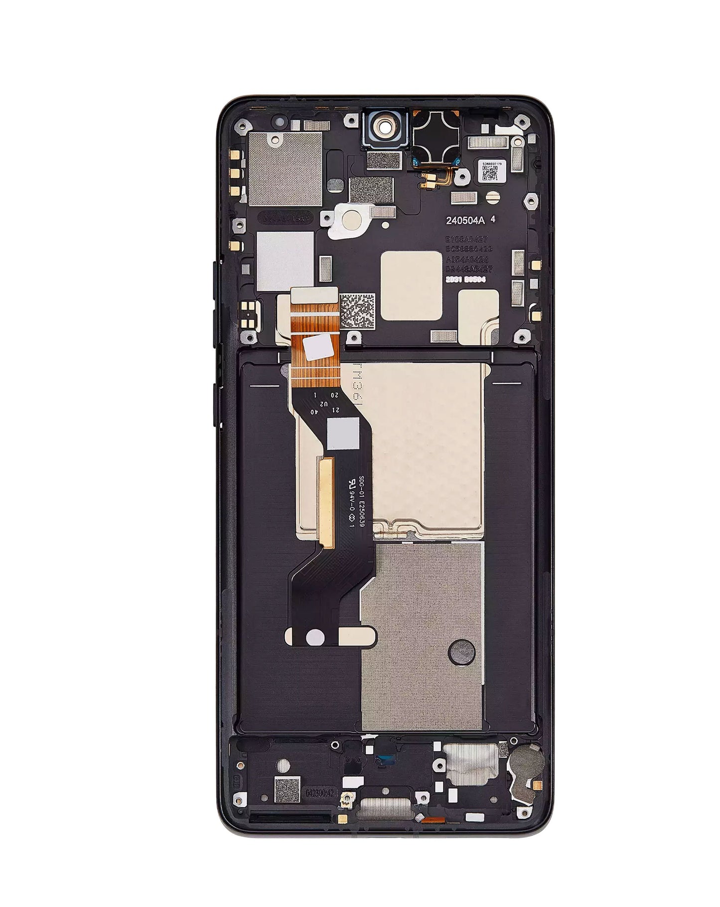 OLED Assembly with Frame for Motorola Motorola Edge 50 Pro (XT2403 / 2024) (BLACK BEAUTY) (Premium)