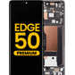 OLED Assembly with Frame for Motorola Moto Edge 50 (XT2407-3 / 2024) (KOALA GRAY) (Premium)