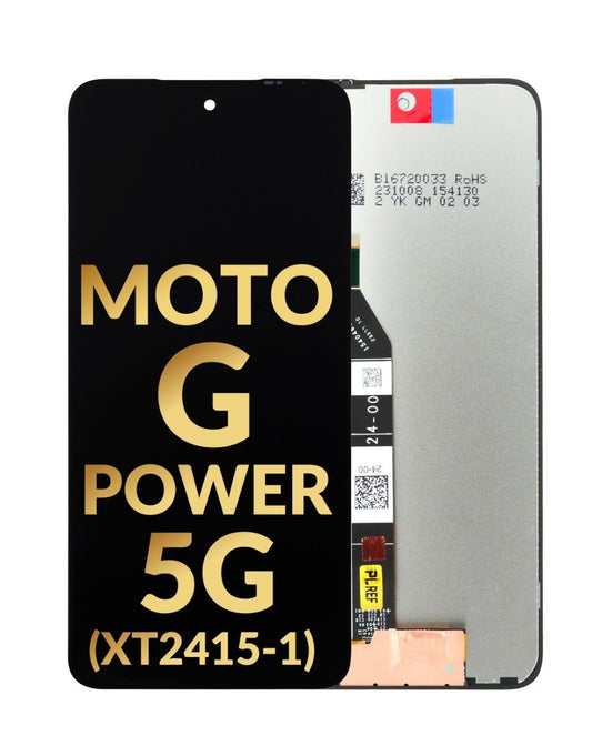 Moto G Power 5G 2024 (XT2415) Screen Assembly (Without The Frame) (Refurbished) (Black)