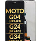 LCD Assembly without Frame for Motorola Moto G04 (XT2421 / 2024) / Moto G24 (XT2423 / 2024) / Moto G34 (XT2363-2) (Premium)
