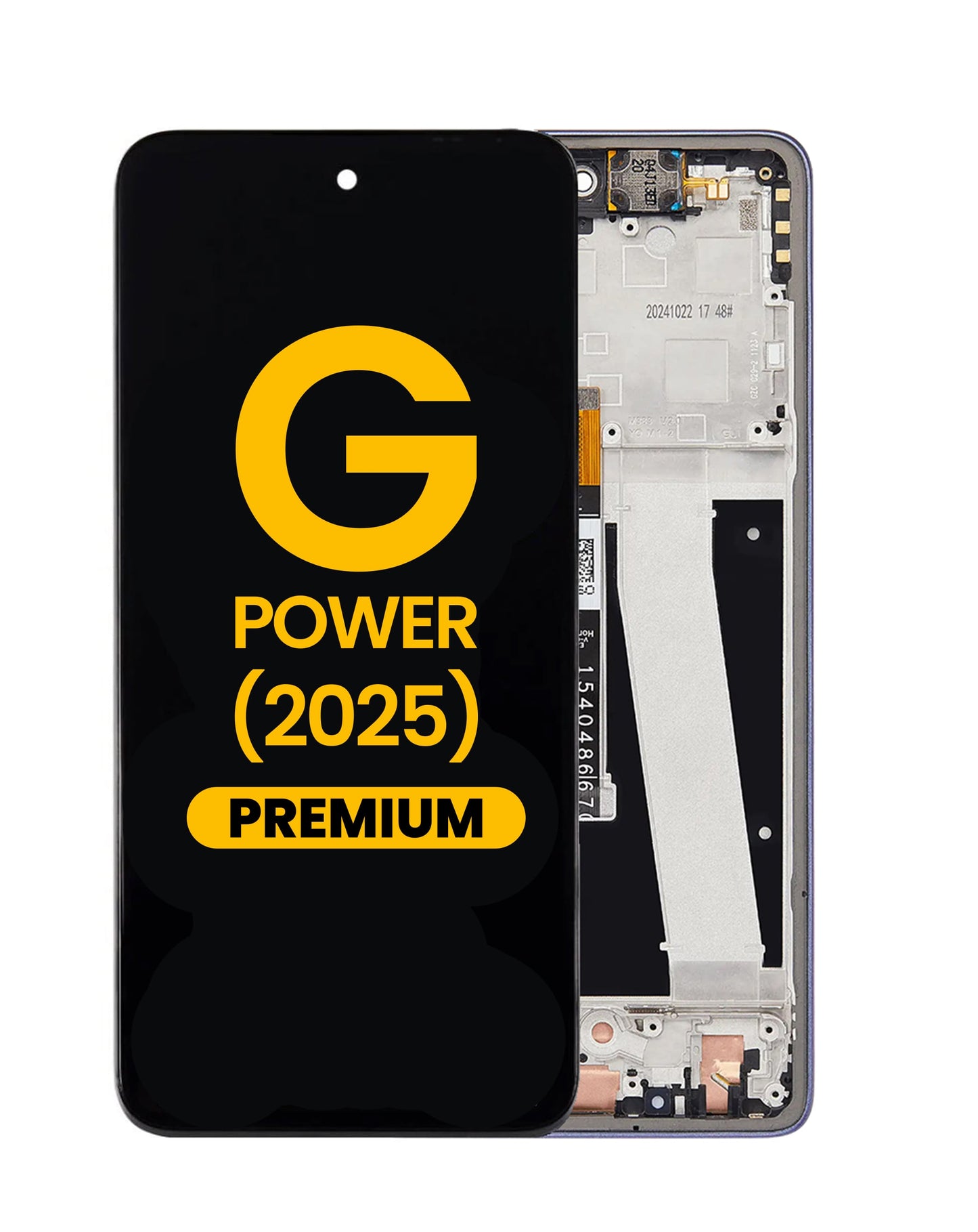 LCD Assembly with Frame for Motorola Moto G Power 5G (XT2515-1 / 2025) (SLATE GRAY) (Premium)