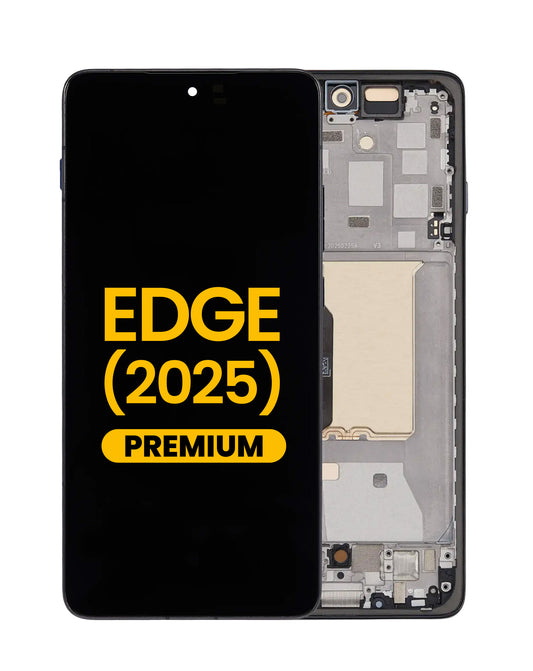 OLED Assembly with Frame for Motorola Moto Edge (XT2519 / 2025) (DEEP FOREST) (Premium)