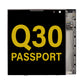 BB Q30 Passport Screen Assembly (With The Frame) (Refurbished) (Black)
