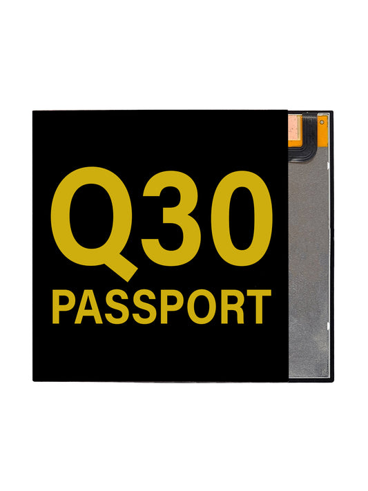BB Q30 Passport Screen Assembly (Without The Frame) (Refurbished) (Black)