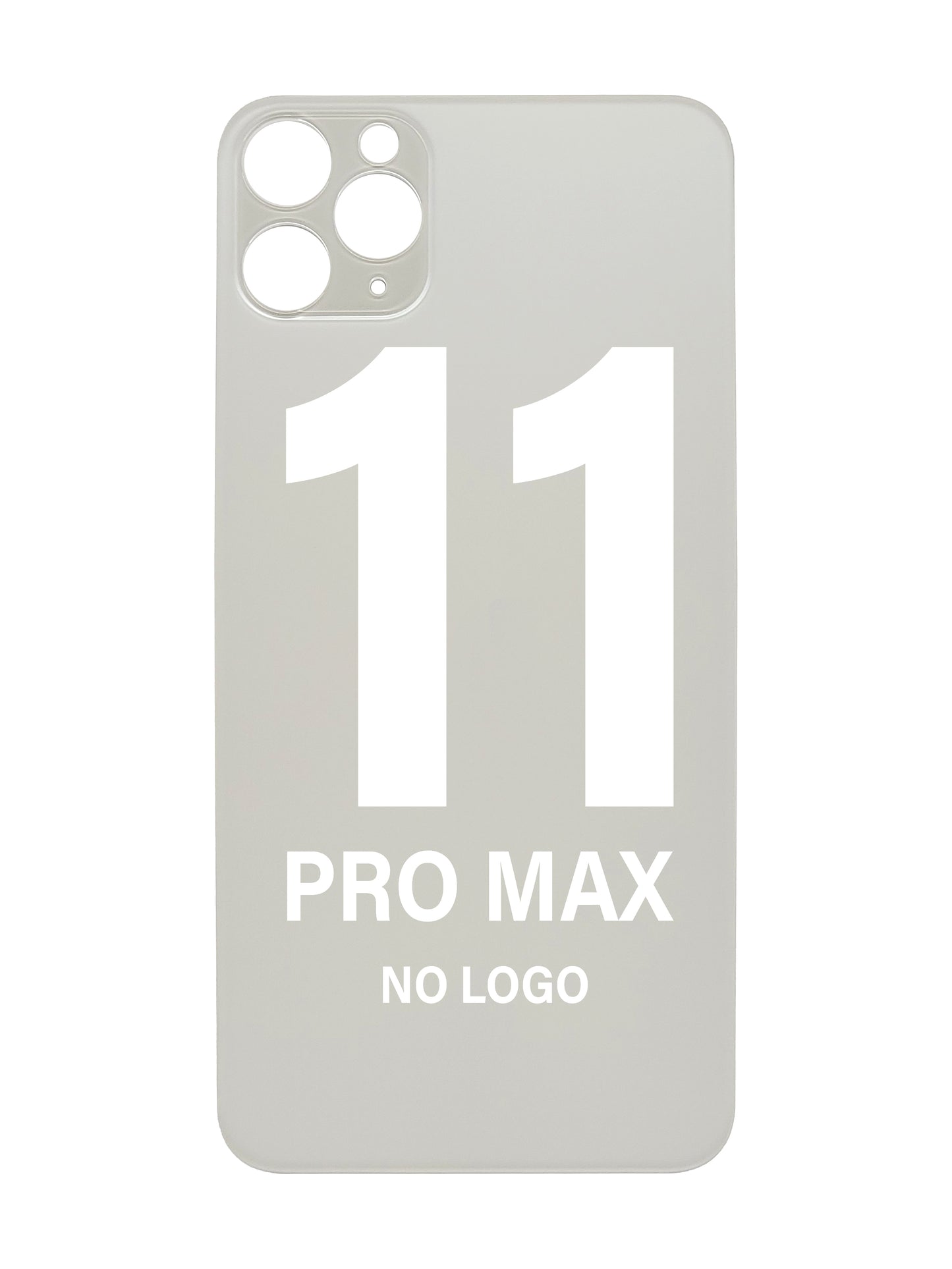 iPhone 11 Pro Max Back Glass (No Logo) (White)