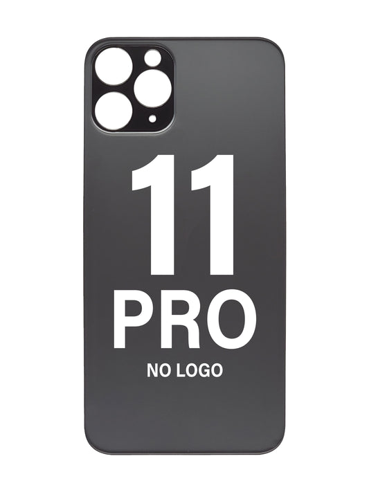 iPhone 11 Pro Back Glass (No Logo) (Black)