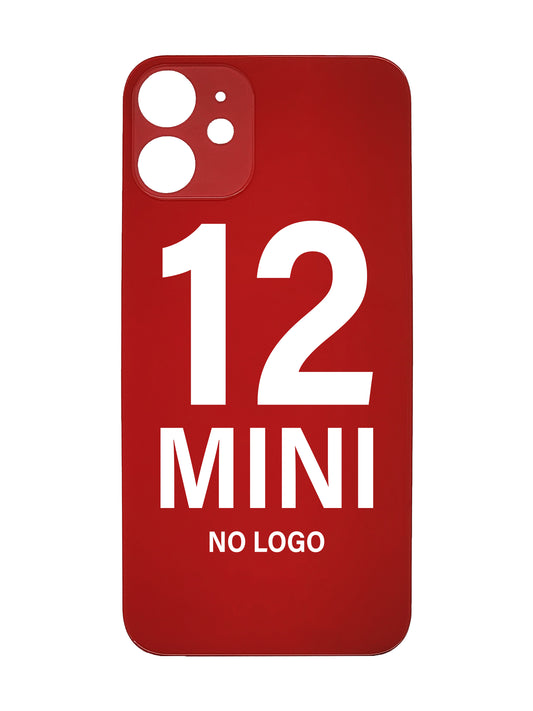 iPhone 12 Mini Back Glass (No Logo) (Red)