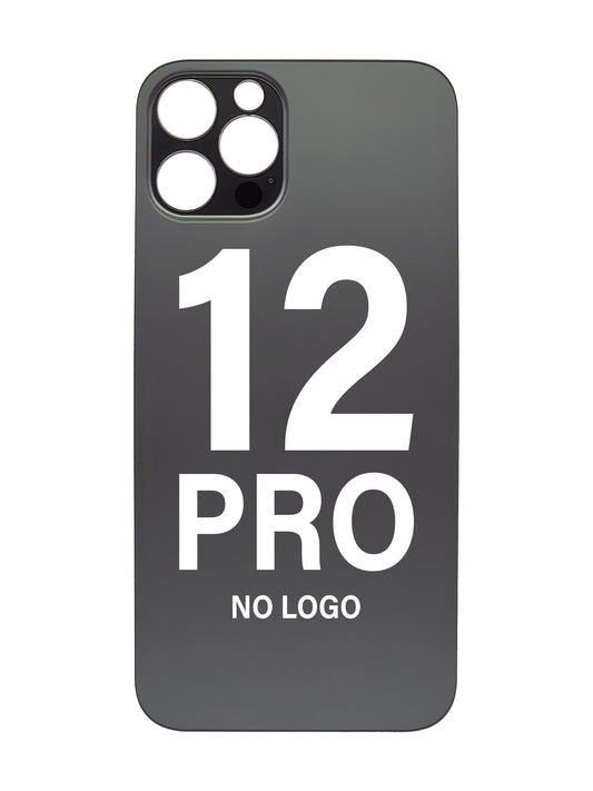 iPhone 12 Pro Back Glass (No Logo) (Black)