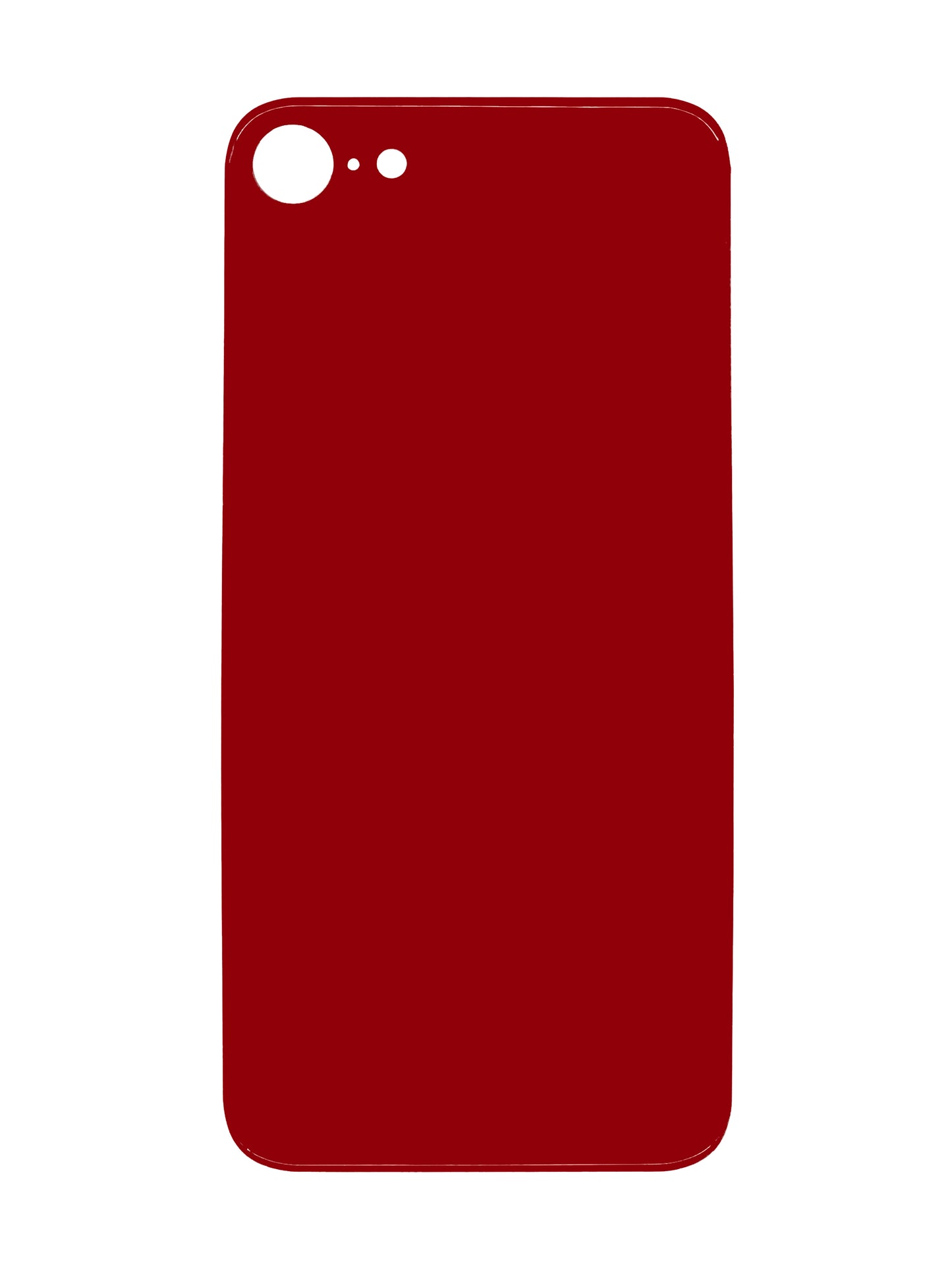 iPhone 8 / SE (2020 / 2022) Back Glass (No Logo) (Red)