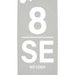 iPhone 8 / SE (2020 / 2022) Back Glass (No Logo) (White)
