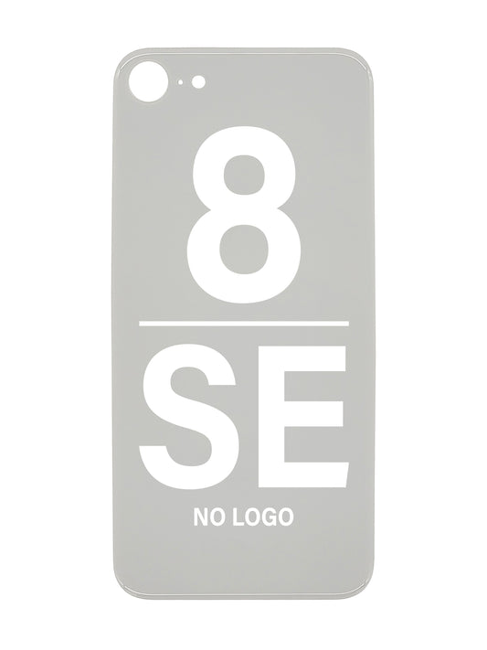 iPhone 8 / SE (2020 / 2022) Back Glass (No Logo) (White)