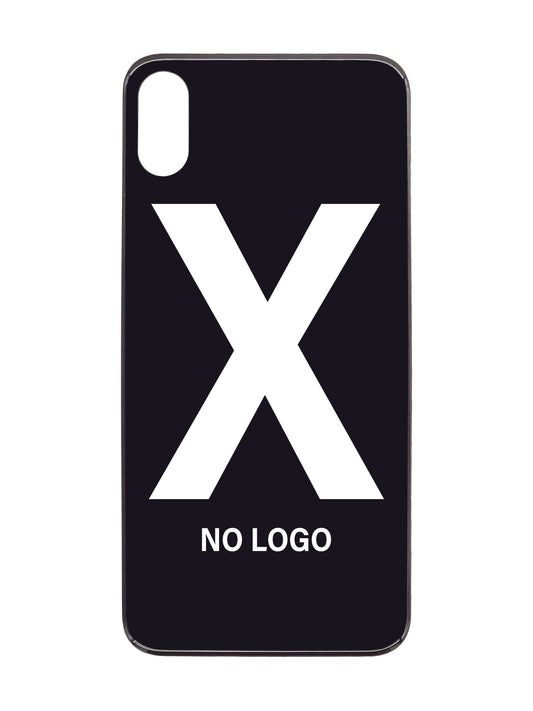 iPhone X Back Glass (No Logo) (Black)