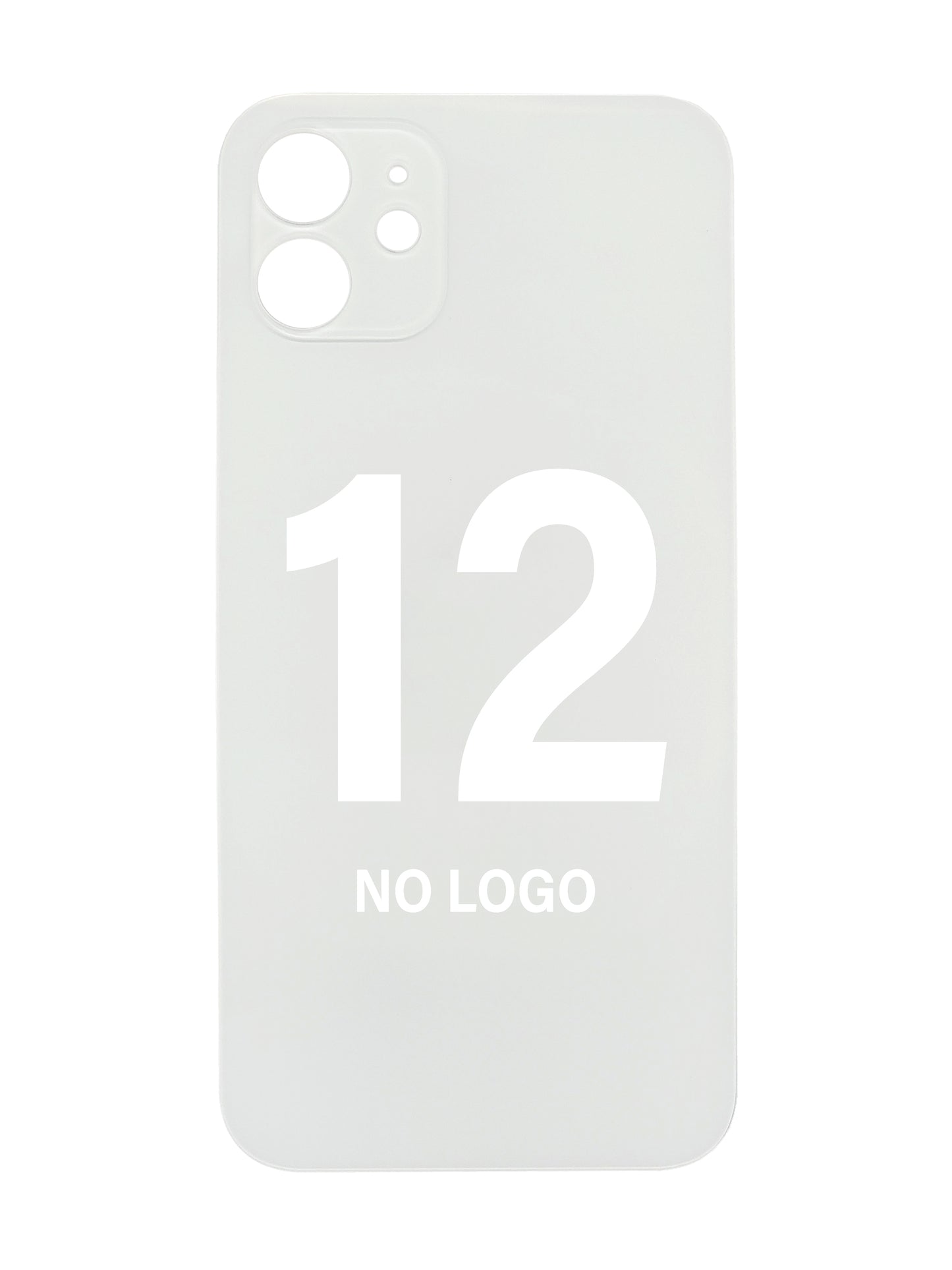 iPhone 12 Back Glass (No Logo) (White)