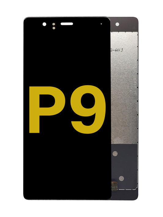 HW P9 Screen Assembly (Without The Frame) (Refurbished) (Black)