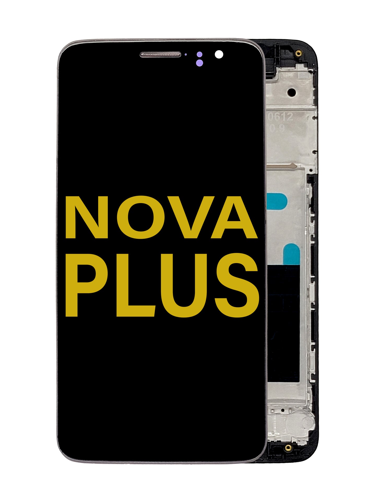 HW Nova Plus Screen Assembly (With The Frame) (Refurbished) (Black)