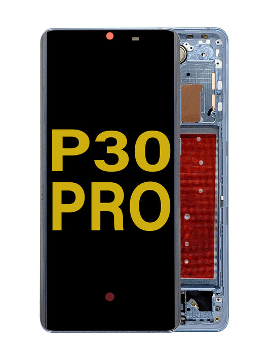 HW P30 Pro Screen Assembly (With The Frame) (Refurbished) (Aurora Blue)